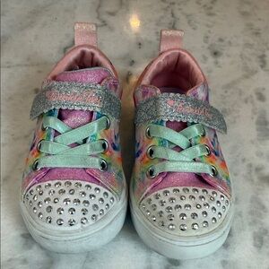 Sketcher Colorful Kids Shoes with Light Up Toes